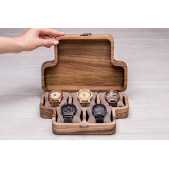 Коробочка для наручних годинників ecoWalnut 7х26.5х18 см Рівне