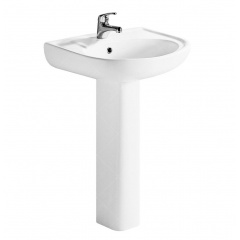 Комплект раковина та ніжка RAK Ceramics Cynthia Wash Basin 800x570x450 мм Білий (2305833521) Мукачево