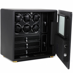 Сейф Salvadore для підзаводу 6 годинників Mini Black Safe 440х260х440 мм Чорний Нова Каховка