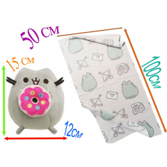 Комплект 2Life М'яка іграшка Pusheen cat 12х15 см та рушник 50х100 см v-12449 Гуляйполе