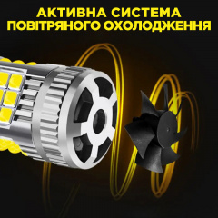 Комплект світлодіодних ламп Napo LED 1156-3030-36smd P21W 1156 BA15S 2 шт Білий (2473630122) Долина