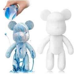 Набір для творчості No Brand Fluid Bear DIY Bearbrick Флюїдний Ведмедик із фарбами 23 см Різнокольоровий (2104618542) Харків
