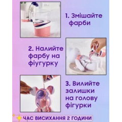 Набір для творчості No Brand Fluid Bear DIY Bearbrick Флюїдний Ведмедик із фарбами 23 см Різнокольоровий (2104618542) Харків