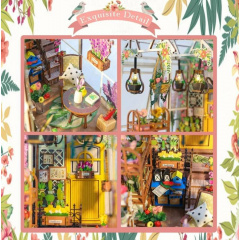 3D румбокс Діорама ляльковий будинок Бук Нук "Садовий Будиночок" CuteBee DIY DollHouse (M411) Хмельник