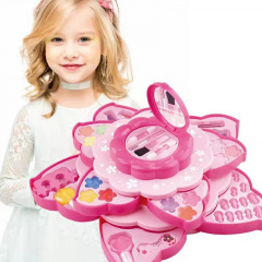 Набір дитячої декоративної косметики JC Toys для макіяжу та манікюру багаторівнева палетка тіней блиски для губ лаки (AUAU08) Ровно