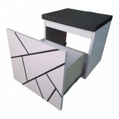 Тумба пластикова підвісна The MIX Chaos black 100х50х45 см Королево