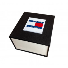 Подарункова упаковка-коробка для годинника Tommy Hilfiger Украина ТД Чорний 90х90х60 мм Киев