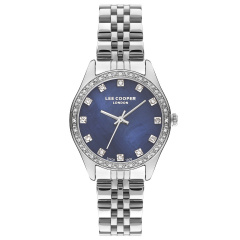 Наручний годинник жіночі Lee Cooper Santorini BlueMarine Сріблястий (3425) Костопіль
