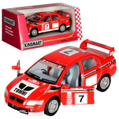 Машинка Kinsmart 5'' KT5048WRed MITSUBISHI LANCER EVOLUTION VII WRC Красный Коростень