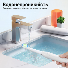 Електрична зубна щітка з футляром Bitvae D2 6 насадок White Гуляйполе