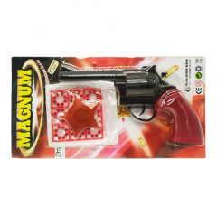 Игрушечный револьвер Magnum c пистонами и значком Golden Gun 280GG Кам'янка-Дніпровська
