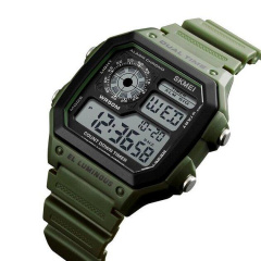 Часы наручные мужские Skmei 1299 Army Green 1299AG (12338-hbr) Виноградов