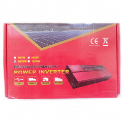 Автомобильный инвертор Aton Solar Power Inverter 006 c 12V на 220V 1000W модифицированная синусоида Red (11032-hbr) Доманівка