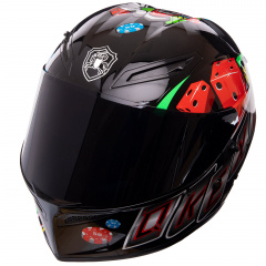 Мотошлем QKE POKER M-9542 XL Разноцветный Новояворівськ