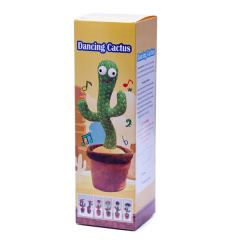 Танцующий поющий кактус Патриот Тарас с джавелином Dancing Cactus с подсветкой 32 см повторюшка и USB зарядка Дніпро