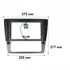 Перехідна рамка 9 Lesko Skoda Superb 2001-2008 (3938) Коломия