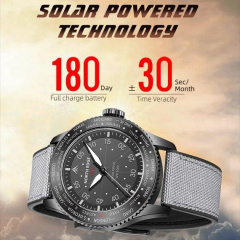 Годинник чоловічий водостійкий тактичний North Edge Mach New Чорний (2499642972) Луцьк