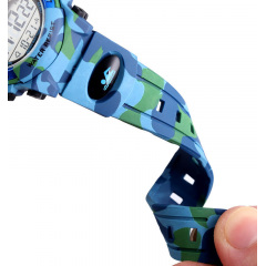 Годинник наручний дитячий Skmei 1547 Camouflage Light Blue 1547CMLTBU (17147-hbr) Бровары