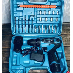 Шуруповерт акумуляторний OPT-TOP Cordless Drill з набором інструментів в кейсі (2104618577) Оріхів