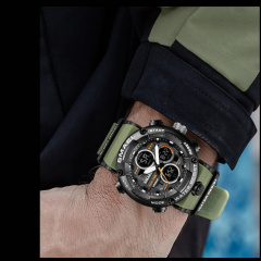 Часы наручные мужские Smael 8038 Army Green (15179-hbr) Рівне