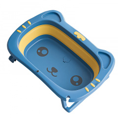 Детская складная ванночка Bestbaby BS-8766 Котик Голубой (12006-69446) Обухів