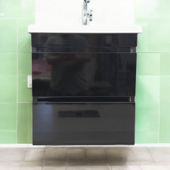 Пластикова тумба Атлант Ламі The MIX 3190 gloss ламінація з умивальником 100 см Чернівці