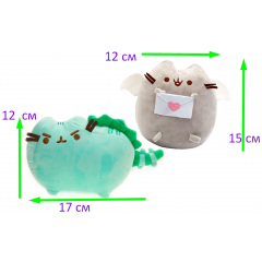 Набір м'яких іграшок 2Life Pusheen cat 12х15 см та 12х17 см v-12383 Чернигов