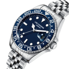 Наручний годинник чоловічий Lee Cooper Daytona Blue Сріблястий (3431) Лозовая