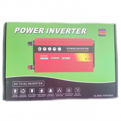 Автомобильный инвертор Power Inverter 002 c 12V на 220V 3000W модифицированная синусоида Red (11038-hbr) Николаев