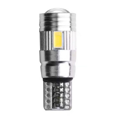 Комплект світлодіодних ламп Napo T10-5630-6smd-Lens W5W T10 2 шт Білий (2518542056) Киев
