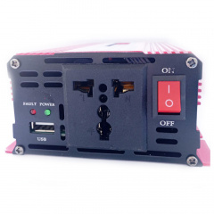 Инвертор напряжения Solar Smart King Power Inverter 009 c 12V на 220V 500W модифицированная синусоида Red (11031-hbr) Орехов