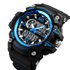 Часы наручные мужские Skmei 1283 Blue Black, 1283BU (12298-hbr) Костополь