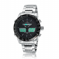 Часы мужские наручные Naviforce Army NF9024 Silver-Black-White NF9024 S/B/W (15219-hbr) Черкаси
