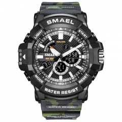 Часы наручные мужские Smael 1809MC Army Green (15176-hbr) Рівне