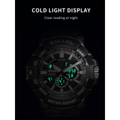 Часы наручные мужские Smael 1809MC Army Green (15176-hbr) Рівне