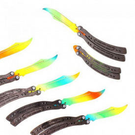 Сувенірний дерев'яний ніж Balisong - Ultra Сувенір-Декор 312307 5 Шт