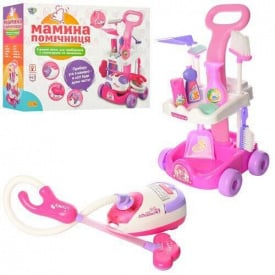 Набір для прибирання Limo Toy A5938 візок пилосос совок щітки світло на бат-ці