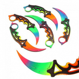 Сувенірний дерев'яний ніж Керамбіт Ultra Сувенір-Декор 312314 5 Шт