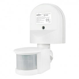 Инфракрасный датчик движения BIOM IRM-01W max 1200Вт 180° настенный, белый (00-00018914)