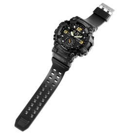 Чоловічий спортивний наручний годинник Skmei 1637 водонепроникні Чорний