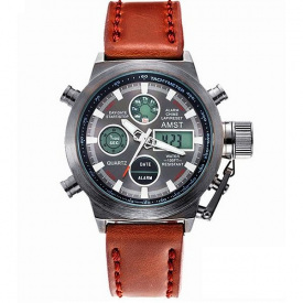 Чоловічий годинник AMST Mountain Коричневий