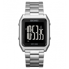 Чоловічий наручний годинник Skmei 1879 Сріблястий