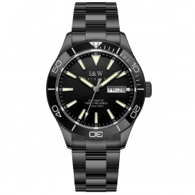 Наручний годинник чоловічий Carnival Shark 10 Bar Чорний (3344)