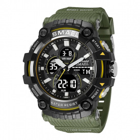 Годинник наручний Smael 8079 Army Green (16677-hbr)