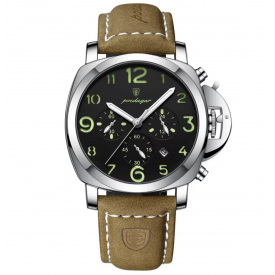 Наручний годинник чоловічий Poedagar Luminious Сріблястий (3322)