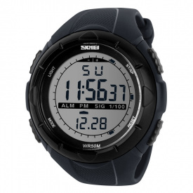 Годинник наручний чоловічий Skmei 1025 Black 1025GY (15877-hbr)