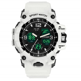 Наручний годинник чоловічий Sanda Snow Білий (3077)