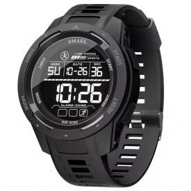Наручний годинник чоловічий Smael Brutto Pro Чорний (3274)