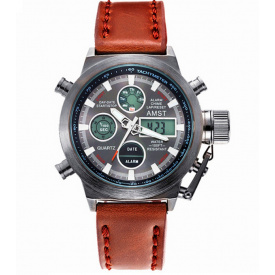 Наручний годинник чоловічий AMST Mountain Сірий (804)