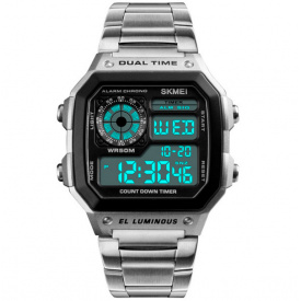 Наручний годинник чоловічий Skmei Ripple Silver 1335S Сріблястий (1540)